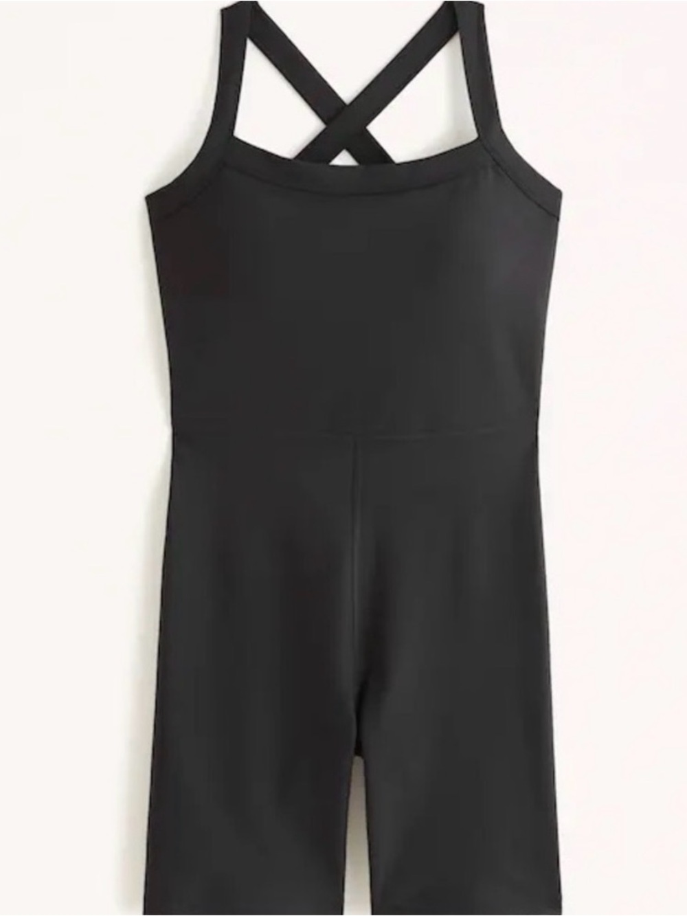 Abercrombie & Fitch YPB Onesie Womens Medium Black sculptLUX Strappy-Back